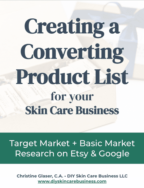 Cover of the Market Research Ebook for Handmade Skincare Businesses