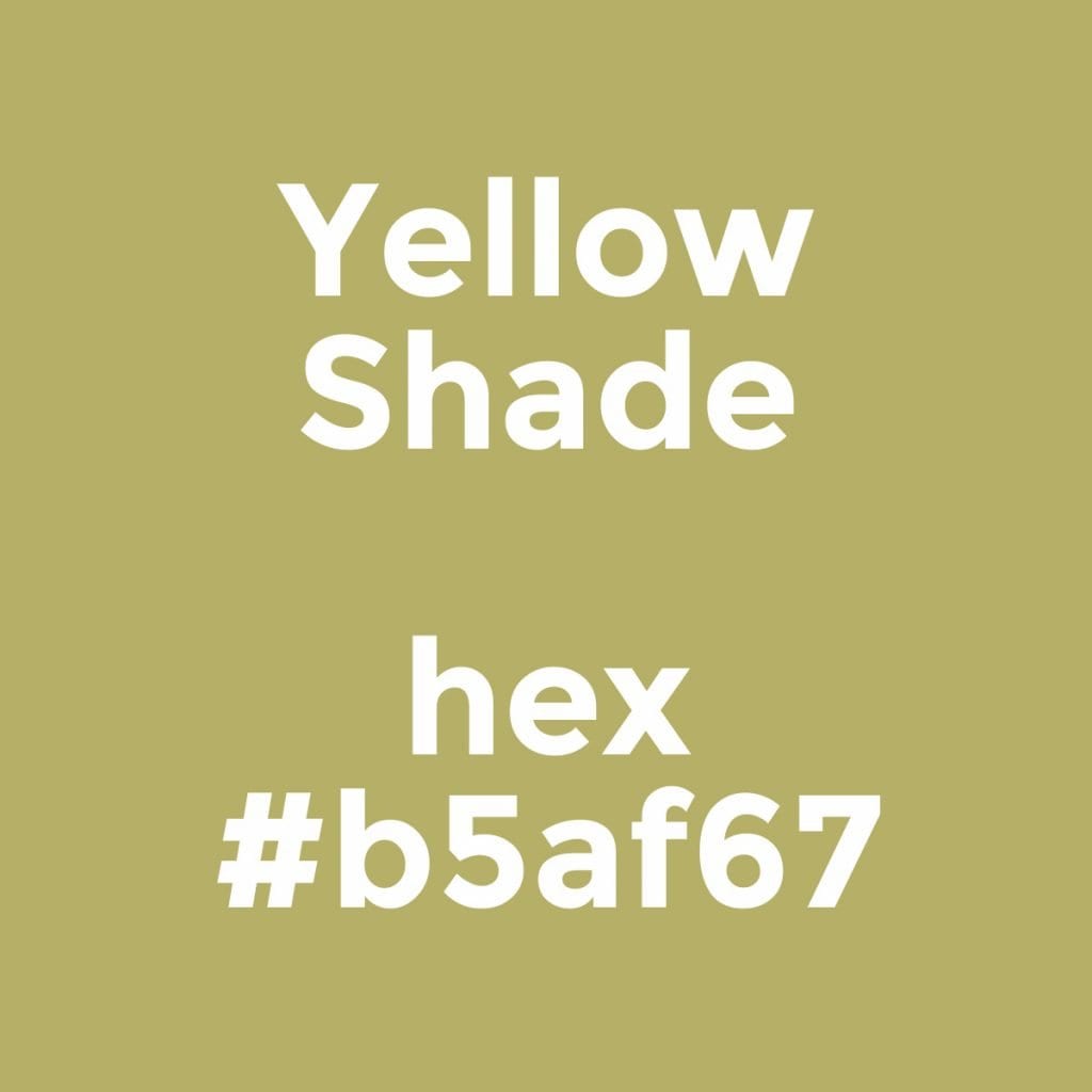 Yellow Shade with hex #b5af67