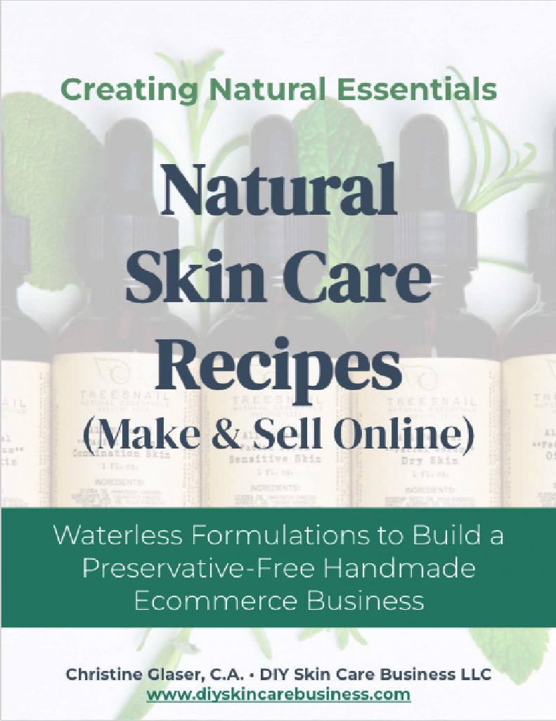 Natural Skin Care Recipes to Make and Sell Online Cover