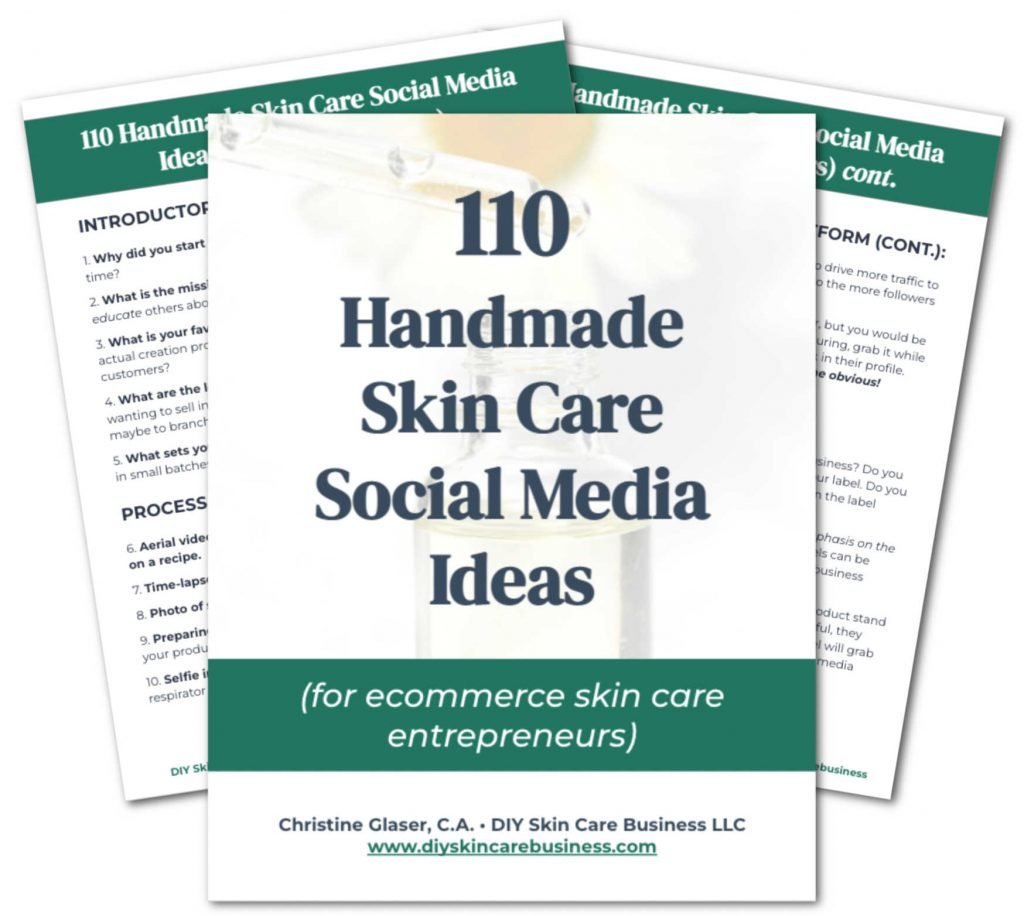 110 Social Media Prompt Ideas for Skin Care Makers Freebie
