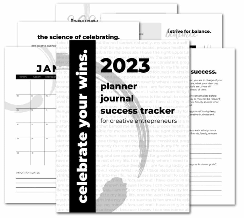 2023 Celebrate Your Wins Annual Planner for Creative Entrepreneurs