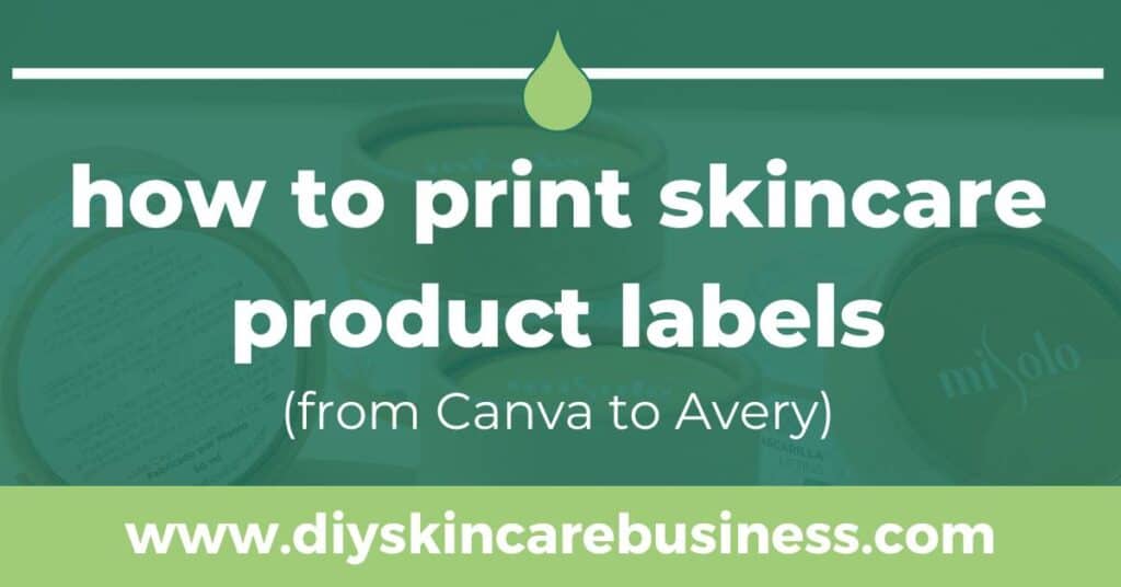 How to Print Skincare Product Labels social media image