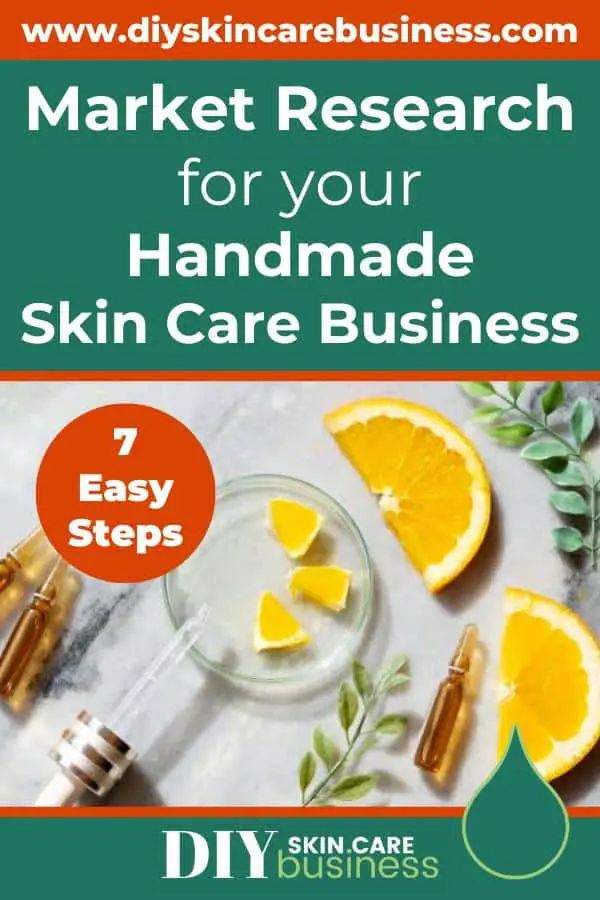 Market Research for Your Handmade Skin Care Business Pinterest Pin