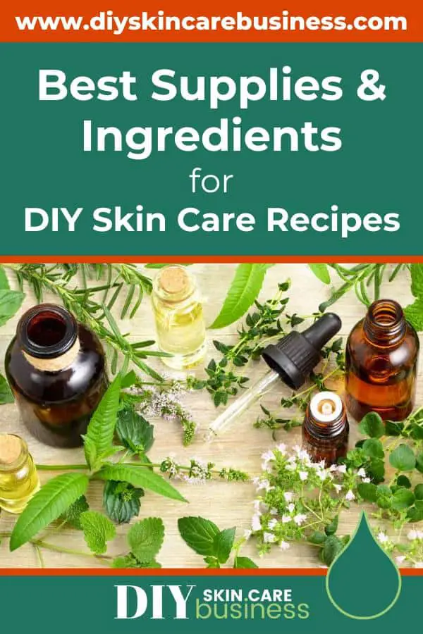Best Supplies and Ingredients for Natural Skin Care Recipes Pinterest Pin