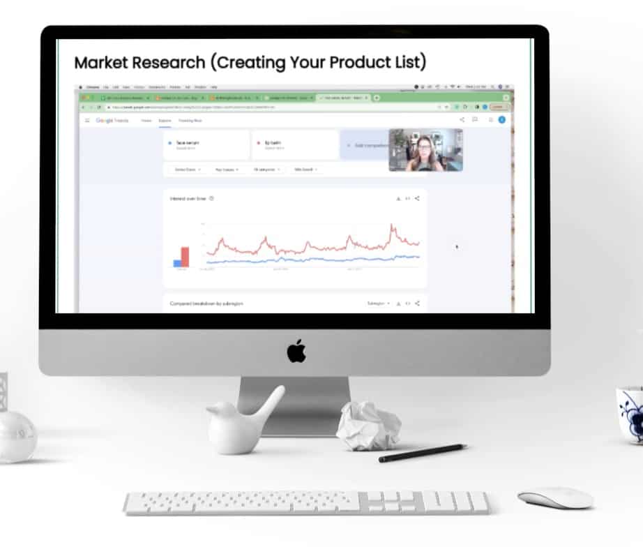 Market Research module in the handmade skin care business branding course