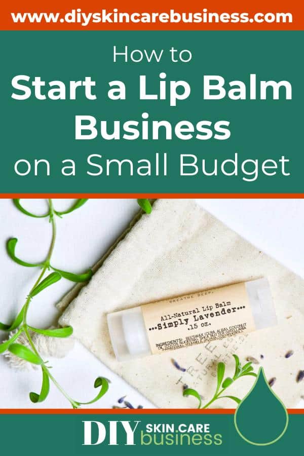 How to start a lip balm business with under 100 dollars Pinterest pin