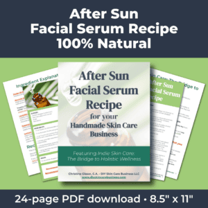 After Sun Face Serum Recipe PDF for Handmade Skincare Businesses