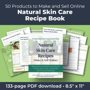 Natural Skincare Recipe Book for Handmade Businesses