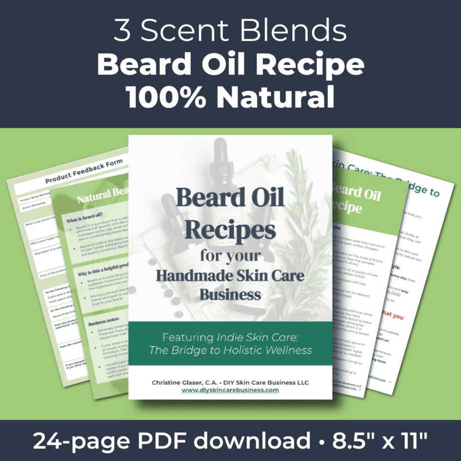 Beard Oil Recipes for Handmade Skincare Businesses