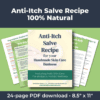 Anti-Itch Salve Recipe for Handmade Skincare Businesses