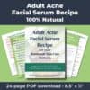 Adult Acne Facial Serum Recipe PDF