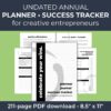Celebrate Your Wins Annual Planner for Creative Entrepreneurs