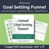 Annual goal setting funnel for entrepreneurs
