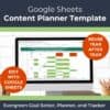 Content Planner Template for Skin Care Businesses