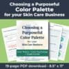 Color Palette Guide for Skin Care Businesses Ebook and Workbook