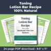 Natural Toning Lotion Bar Recipe