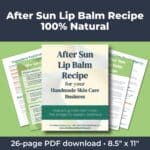 After Sun Lip Balm Recipe PDF (100% Natural)