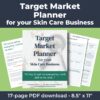 Target Market Ebook and Workbook for Skin Care Businesses
