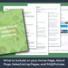 Overview of the Website Prompts Ebook and Workbook for Skin Care Businesses