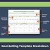 An overview of the printable goal setting funnel.