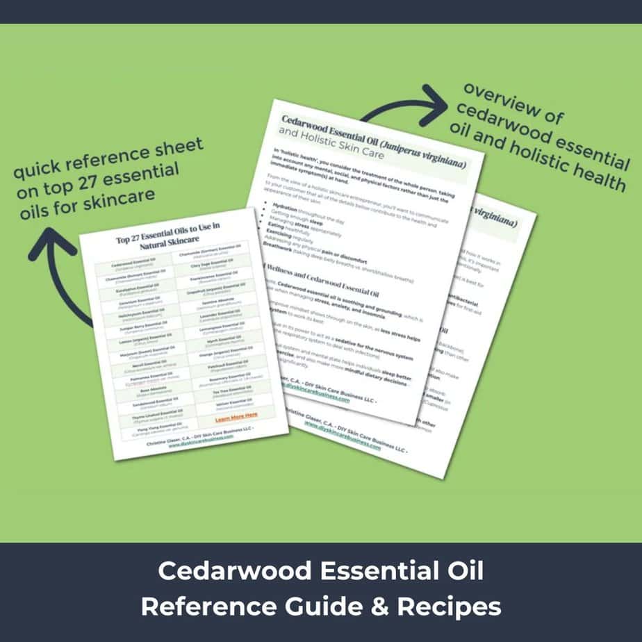 Holistic wellness information in the Cedarwood EO Guide