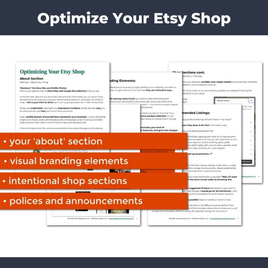 Learn how to optimize your shop in the Etsy SEO and SSO Guide for Handmade Sellers