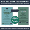 The pastel laundry powder label template is editable in Canva.