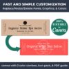 The kraft skincare label templates are easily editable in Canva.