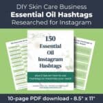 150 Essential Oil Instagram Hashtags PDF