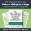 Natural Living Instagram Hashtags for Skin Care Businesses